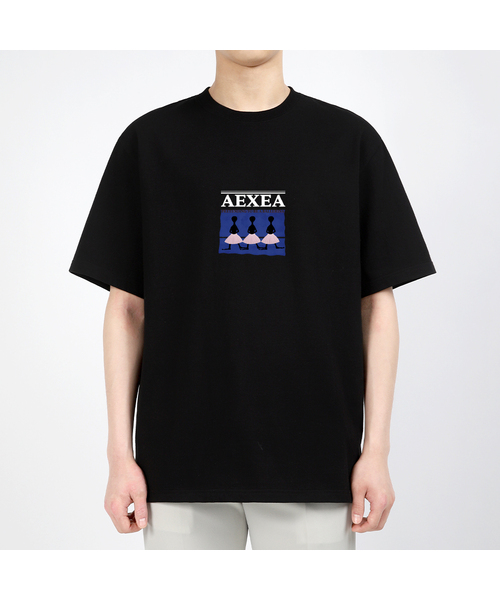 AEXEA(アクシー)の「バレエレッスン 半袖Tシャツ F04BRD_ABX11013(Tシャツ/カットソー・メンズ・ブラック/グレー系その他/ホワイト/ブルー・L/S/XL/M)」の3枚目の写真