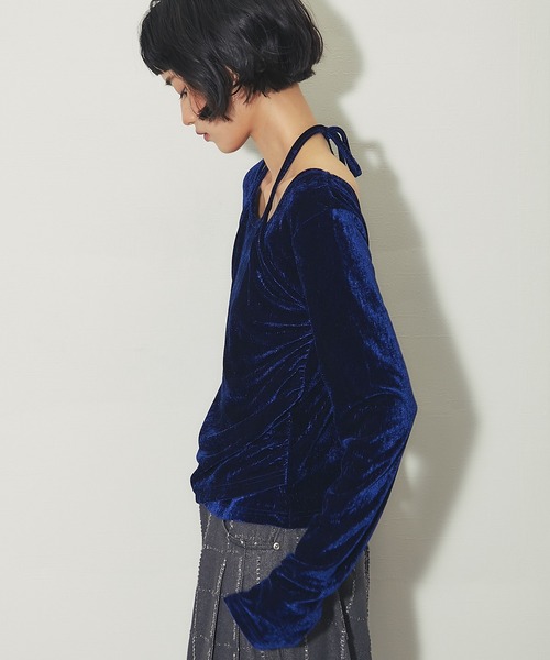 ANOTHER S(アナザーエス)の「ベロアアメスリレイヤードT(Tシャツ/カットソー・レディース・ブラウン/ブラック/ベージュ/ネイビー・FREE)」の18枚目の写真