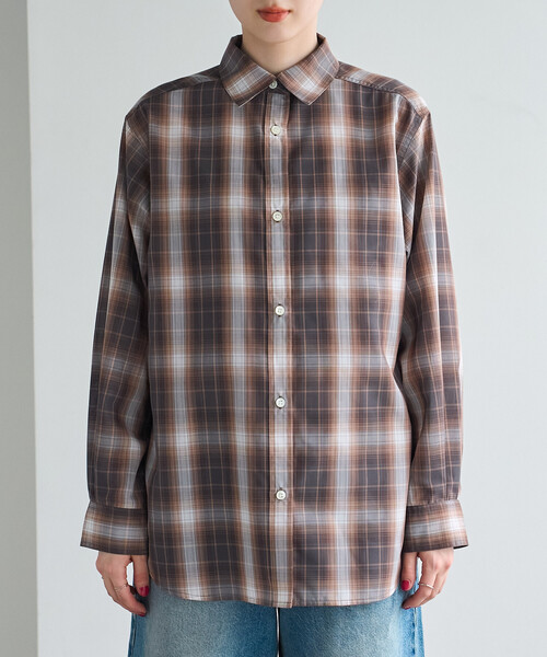 FREAK'S STORE(フリークスストア)の「【セットアイテム】ビスチェセット チェックシャツ(シャツ/ブラウス・レディース・ブラウン/ネイビー・フリ-)」の22枚目の写真