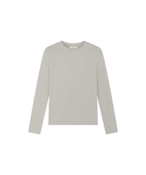 SIYAZU(シヤジュ)の「SITP5308 ソフトベーシックTシャツ_ライトグレー(Tシャツ/カットソー・レディース・ライトグレー・FREE)」の1枚目の写真