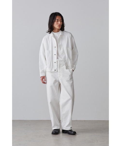 Y（ワイ）の「Ｙ / ORGANIC COTTON / RECYCLE POLYESTER TWILL BZ（ブルゾン・メンズ・ホワイト/ネイビー・LARGE/SMALL/MEDIUM）」の11枚目の写真