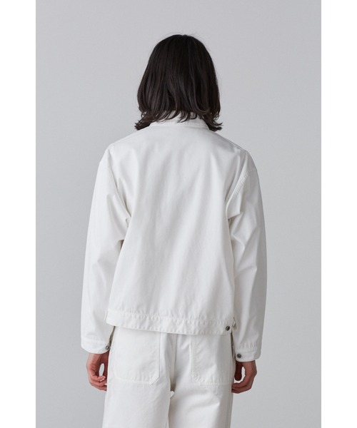 Y（ワイ）の「Ｙ / ORGANIC COTTON / RECYCLE POLYESTER TWILL BZ（ブルゾン・メンズ・ホワイト/ネイビー・LARGE/SMALL/MEDIUM）」の14枚目の写真