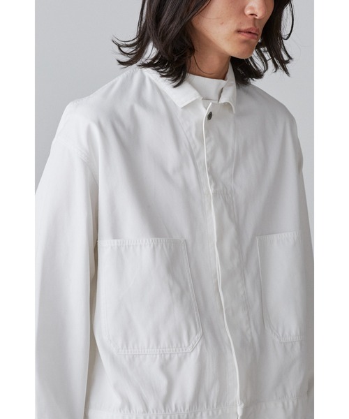 Y（ワイ）の「Ｙ / ORGANIC COTTON / RECYCLE POLYESTER TWILL BZ（ブルゾン・メンズ・ホワイト/ネイビー・LARGE/SMALL/MEDIUM）」の15枚目の写真