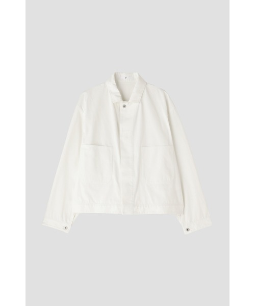 Y（ワイ）の「Ｙ / ORGANIC COTTON / RECYCLE POLYESTER TWILL BZ（ブルゾン・メンズ・ホワイト/ネイビー・LARGE/SMALL/MEDIUM）」の17枚目の写真