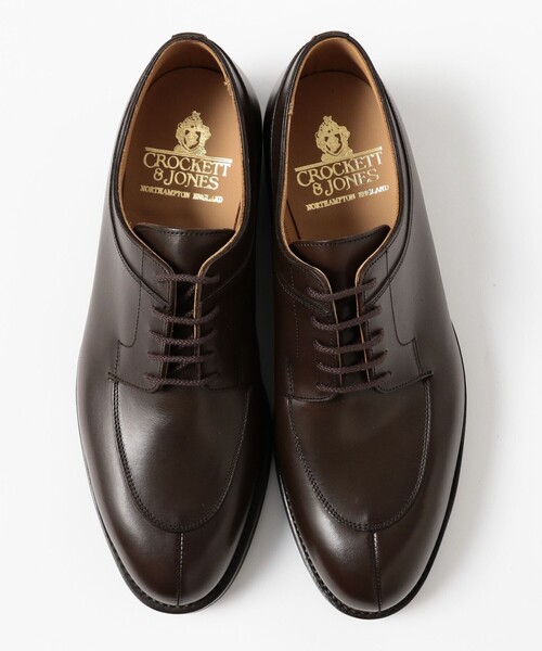 BEAMS F(ビームスエフ)の「CROCKETT&JONES / SHELTON 5 ワックスカーフ エプロンフロント ダービー(ドレスシューズ・メンズ・ブラック/ダークブラウン・7.5inch/7inch/6.5inch/8inch/6inch)」の5枚目の写真