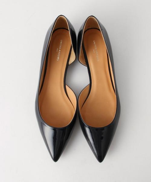 UNITED ARROWS(ユナイテッドアローズ)の「○UBCE エナメル ポインテッドパンプス§◆(パンプス・レディース・ホワイト/ブラック/ネイビー・35h/38/36/37h/36h/35/37)」の11枚目の写真