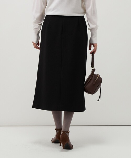 NOLLEY’S(ノーリーズ)の「【一部店舗&WEB限定アイテム】《セットアップ対応》ウォッシャブルウールライクAラインスカート(スカート・レディース・ブラック/グレー・38/36)」の13枚目の写真