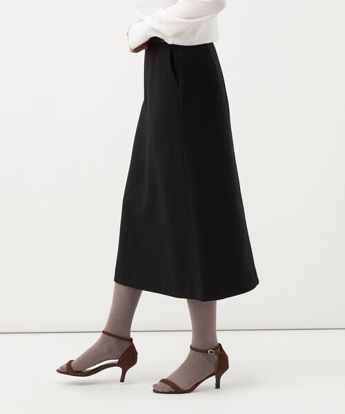 NOLLEY’S(ノーリーズ)の「【一部店舗&WEB限定アイテム】《セットアップ対応》ウォッシャブルウールライクAラインスカート(スカート・レディース・ブラック/グレー・38/36)」の14枚目の写真