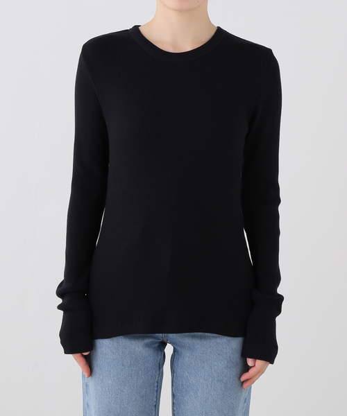 Deuxieme Classe(ドゥーズィエムクラス)の「Co/Ca Rib Tシャツ(Tシャツ/カットソー・レディース・ブラウン/ブラック/ネイビー・FREE)」の17枚目の写真