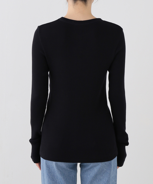 Deuxieme Classe(ドゥーズィエムクラス)の「Co/Ca Rib Tシャツ(Tシャツ/カットソー・レディース・ブラウン/ブラック/ネイビー・FREE)」の19枚目の写真