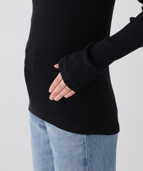 Deuxieme Classe(ドゥーズィエムクラス)の「Co/Ca Rib Tシャツ(Tシャツ/カットソー・レディース・ブラウン/ブラック/ネイビー・FREE)」の21枚目の写真