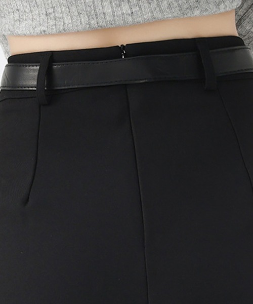 DRESS PLUS（ドレスプラス）の「ハイウエストタックプリーツAラインロングスカート（スカート・レディース・ブラック/ブラウン/チャコール・M/L）」の12枚目の写真