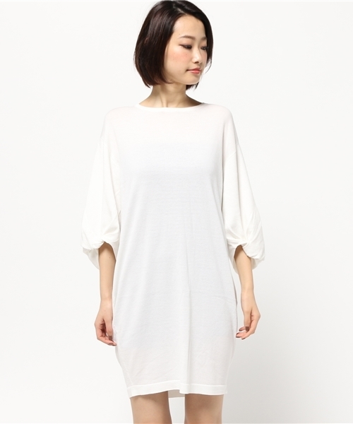 MOUSSY(マウジー)の「Balloon sleeve MINI OP(ワンピース・レディース・ホワイト/ブルー/オレンジ・FREE)」の9枚目の写真