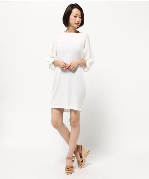 MOUSSY(マウジー)の「Balloon sleeve MINI OP(ワンピース・レディース・ホワイト/ブルー/オレンジ・FREE)」の12枚目の写真
