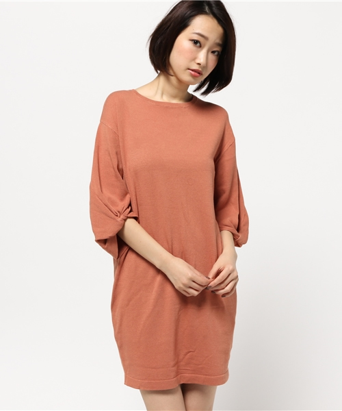 MOUSSY(マウジー)の「Balloon sleeve MINI OP(ワンピース・レディース・ホワイト/ブルー/オレンジ・FREE)」の8枚目の写真