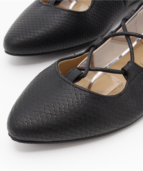 AZUL ENCANTO（アズールエンカント）の「レースアップフラットシューズ（その他シューズ・レディース・ブラック/シルバー・SMALL/LARGE/MEDIUM）」の9枚目の写真