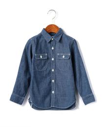 green label relaxing | STD GLR SELVA/シャンブレー ワークシャツ◆(シャツ/ブラウス)