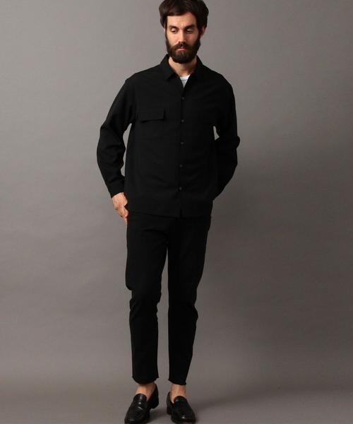 BEAUTY&YOUTH UNITED ARROWS（ビューティーアンドユースユナイテッドアローズ）の「BY ∴ ウーステッド フォルム シャツ◆（シャツ/ブラウス・メンズ・ネイビー/ブラック・SMALL/X-LARGE/LARGE/MEDIUM）」の6枚目の写真