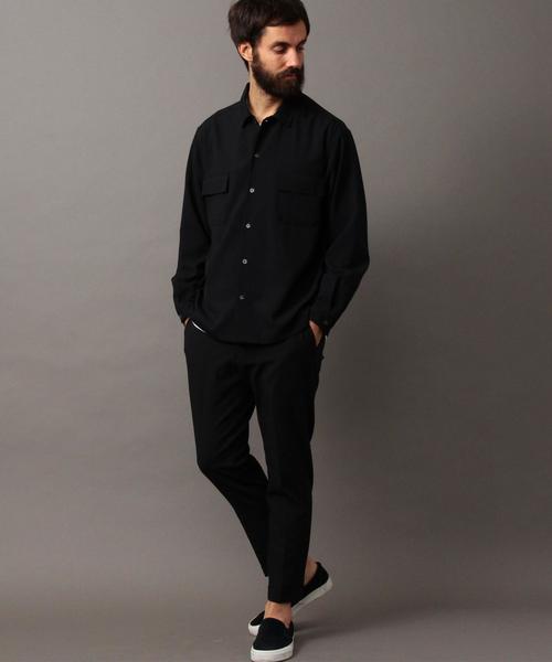 BEAUTY&YOUTH UNITED ARROWS（ビューティーアンドユースユナイテッドアローズ）の「BY ∴ ウーステッド フォルム シャツ◆（シャツ/ブラウス・メンズ・ネイビー/ブラック・SMALL/X-LARGE/LARGE/MEDIUM）」の7枚目の写真