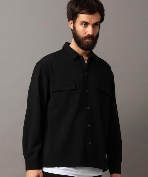 BEAUTY&YOUTH UNITED ARROWS（ビューティーアンドユースユナイテッドアローズ）の「BY ∴ ウーステッド フォルム シャツ◆（シャツ/ブラウス・メンズ・ネイビー/ブラック・SMALL/X-LARGE/LARGE/MEDIUM）」の9枚目の写真