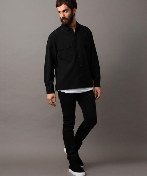 BEAUTY&YOUTH UNITED ARROWS（ビューティーアンドユースユナイテッドアローズ）の「BY ∴ ウーステッド フォルム シャツ◆（シャツ/ブラウス・メンズ・ネイビー/ブラック・SMALL/X-LARGE/LARGE/MEDIUM）」の11枚目の写真