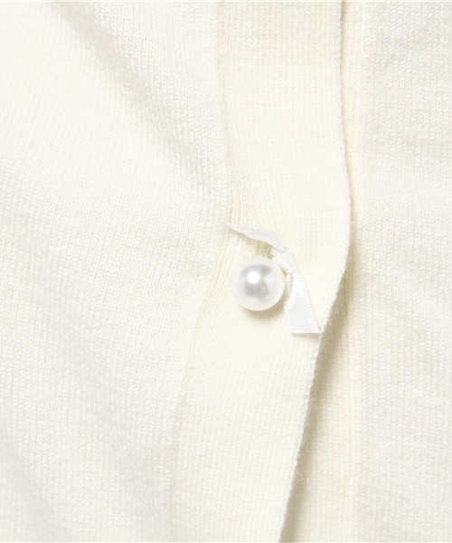 SWINGLE(スウィングル)の「レースインナープルオーバー&ロングカーディガン(カーディガン/ボレロ・レディース・ネイビー/サックスブルー/ピンク/ボルドー/オフホワイト/グレー・SMALL)」の14枚目の写真