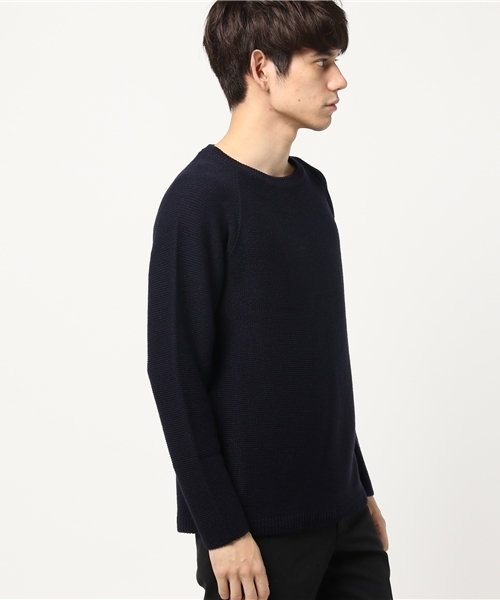 GLOSTER（グロスター）の「【嵐　櫻井翔さん着用/FINEBOYS掲載】ホールガーメントガーター プルオーバーニット（ニット/セーター・メンズ・グレー/ベージュ/ネイビー・L/M）」の4枚目の写真