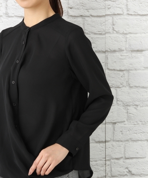 LEPSIM(レプシィム)の「カシュクールブラウスLS 738973(シャツ/ブラウス・レディース・オフホワイト/ブラック/グレー・MEDIUM/LARGE)」の9枚目の写真