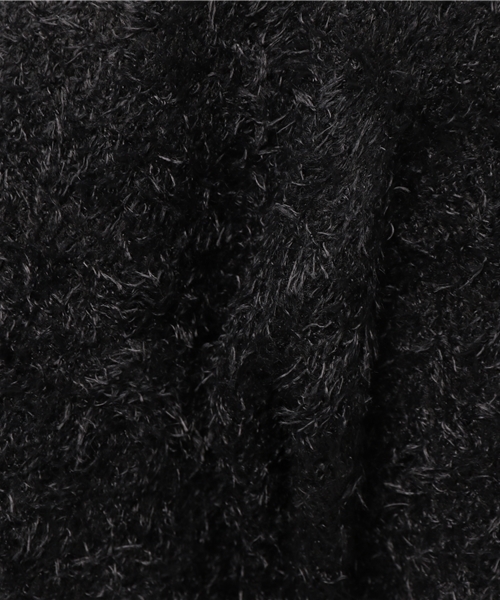 Re:EDIT（リエディ）の「[リエディ]襟レースシャギーニットチュニックトップス/ニットトップス（ニット/セーター・レディース・ピンク/ブラック/ネイビー/グレー・LARGE/MEDIUM）」の11枚目の写真