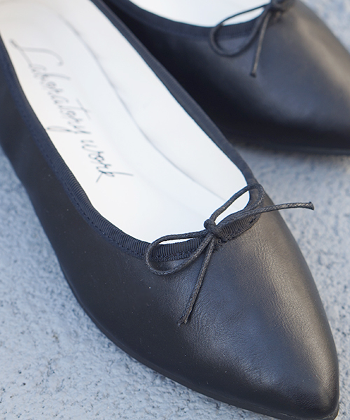 laboratory work（ラボラトリーワーク）の「ポインテッドバレエシューズ（バレエシューズ・レディース・ライトグリーン/レッド/ブラック・MEDIUM/LARGE）」の13枚目の写真