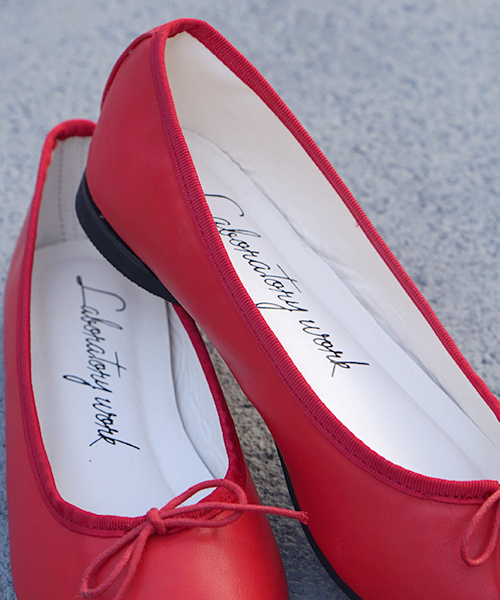 laboratory work（ラボラトリーワーク）の「ポインテッドバレエシューズ（バレエシューズ・レディース・ライトグリーン/レッド/ブラック・MEDIUM/LARGE）」の15枚目の写真