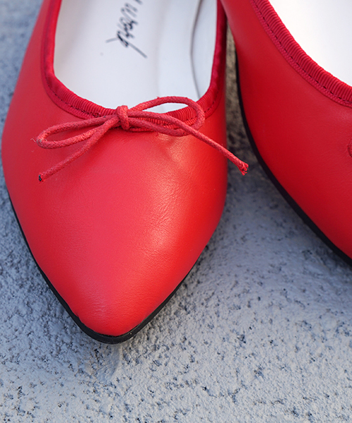 laboratory work（ラボラトリーワーク）の「ポインテッドバレエシューズ（バレエシューズ・レディース・ライトグリーン/レッド/ブラック・MEDIUM/LARGE）」の16枚目の写真