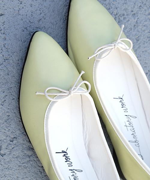 laboratory work（ラボラトリーワーク）の「ポインテッドバレエシューズ（バレエシューズ・レディース・ライトグリーン/レッド/ブラック・MEDIUM/LARGE）」の18枚目の写真