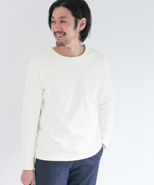 URBAN RESEARCH DOORS MENS（アーバンリサーチ ドアーズ メンズ）の「DOORS Authentic L/S Tee（Tシャツ/カットソー・メンズ・ホワイト/ブラック/カーキ・38/40）」の2枚目の写真