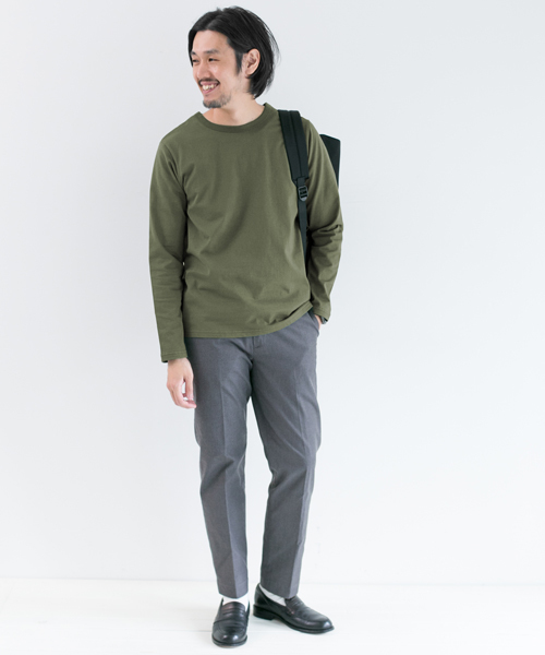 URBAN RESEARCH DOORS MENS（アーバンリサーチ ドアーズ メンズ）の「DOORS Authentic L/S Tee（Tシャツ/カットソー・メンズ・ホワイト/ブラック/カーキ・38/40）」の10枚目の写真