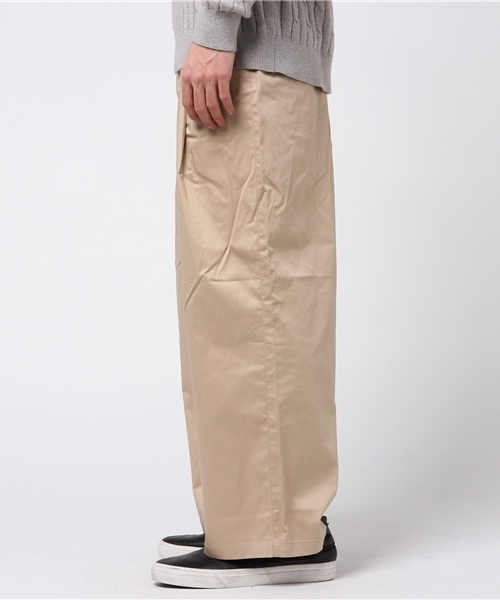 WEGO(ウィゴー)の「WEGO/ストレッチサテンバギーパンツ(チノパンツ・メンズ・ネイビー/ベージュ・LARGE/MEDIUM)」の16枚目の写真