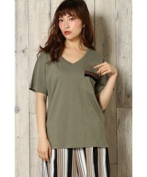 VENCEEXCHANGE | シルケット刺繍テープT                  (Tシャツ/カットソー)