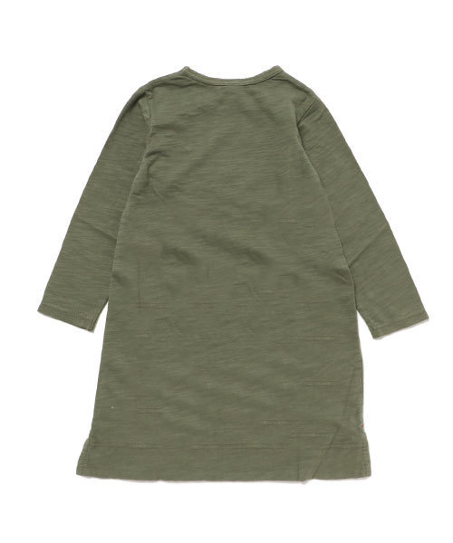 RAGMART(ラグマート)の「カットソーワンピース(ワンピース・キッズ・サックスブルー/カーキ・100/110/130/120)」の3枚目の写真