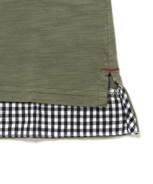 RAGMART(ラグマート)の「カットソーワンピース(ワンピース・キッズ・サックスブルー/カーキ・100/110/130/120)」の6枚目の写真