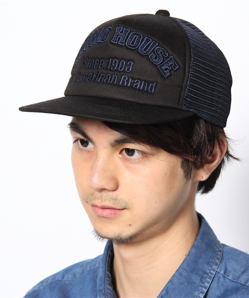 AMERICAN RAG CIE（アメリカンラグシー）の「ROUND HOUSE×AMERICAN RAG CIE / 104-ARK-LB-12-278（キャップ・メンズ・ブラック/ネイビー・FREE）」の8枚目の写真