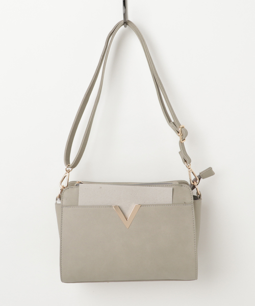 SpRay（スプレイ）の「合皮ショルダーＢＡＧ（ショルダーバッグ・レディース・ブラック/ベージュ/グレー/ワイン/ネイビー/アニマル・FREE）」の3枚目の写真
