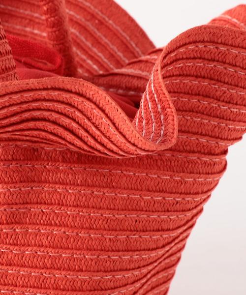 Jewel Changes（ジュエルチェンジズ）の「JC 18SS フリルカゴバッグ（かごバッグ・レディース・ベージュ/レッド/ロイヤルブルー・FREE）」の16枚目の写真