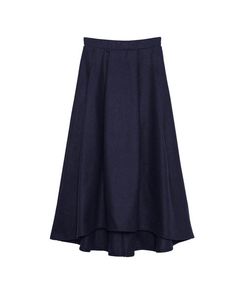 Re:EDIT（リエディ）の「選べる3パターンウールタッチバックロングフレアスカート（スカート・レディース・ブラック/ベージュ/グレー/カーキ/ネイビー/ブラック×ホワイト/グレー×ホワイト/グレー系その他/ブルー系その他・SMALL/MEDIUM/LARGE）」の8枚目の写真