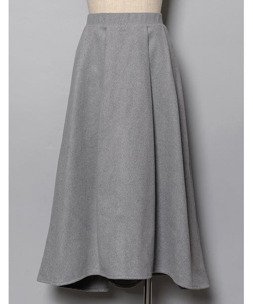 Re:EDIT（リエディ）の「選べる3パターンウールタッチバックロングフレアスカート（スカート・レディース・ブラック/ベージュ/グレー/カーキ/ネイビー/ブラック×ホワイト/グレー×ホワイト/グレー系その他/ブルー系その他・SMALL/MEDIUM/LARGE）」の10枚目の写真