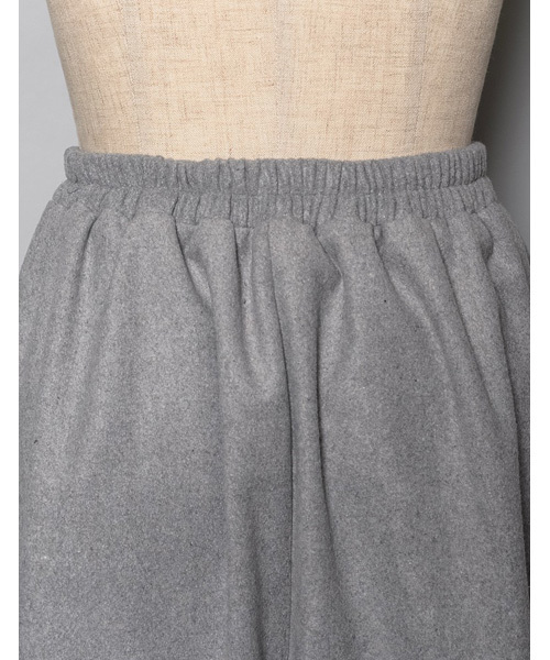 Re:EDIT（リエディ）の「選べる3パターンウールタッチバックロングフレアスカート（スカート・レディース・ブラック/ベージュ/グレー/カーキ/ネイビー/ブラック×ホワイト/グレー×ホワイト/グレー系その他/ブルー系その他・SMALL/MEDIUM/LARGE）」の15枚目の写真