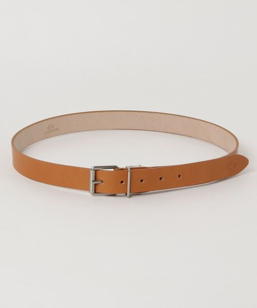 LACOSTE（ラコステ）の「メタルループレザーベルト（ベルト・メンズ・ブラック/ナチュラル/ダークブラウン・FREE）」の3枚目の写真