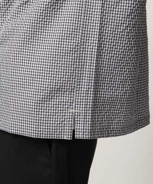 GLOBAL WORK（グローバルワーク）の「【吸水速乾】コンフォートオープンカラー7分袖/788916（シャツ/ブラウス・メンズ・ホワイト/ネイビー/グリーン・MEDIUM/LARGE）」の13枚目の写真