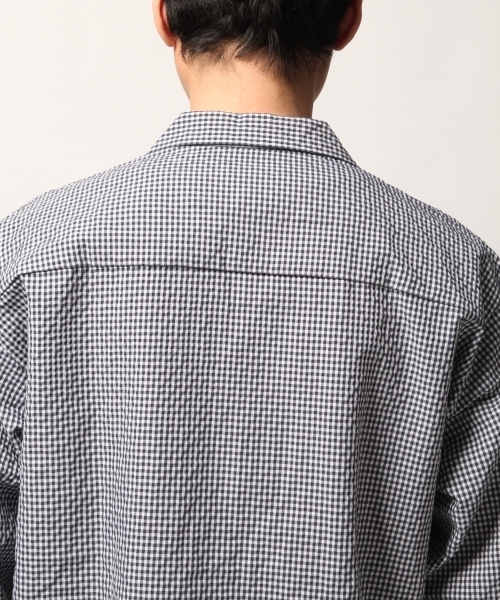 GLOBAL WORK（グローバルワーク）の「【吸水速乾】コンフォートオープンカラー7分袖/788916（シャツ/ブラウス・メンズ・ホワイト/ネイビー/グリーン・MEDIUM/LARGE）」の16枚目の写真