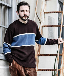 MR.OLIVE | 7G SOFT WOOL KNIT / BIG SILHOUTTE RUGBY SWEATER(ニット/セーター)