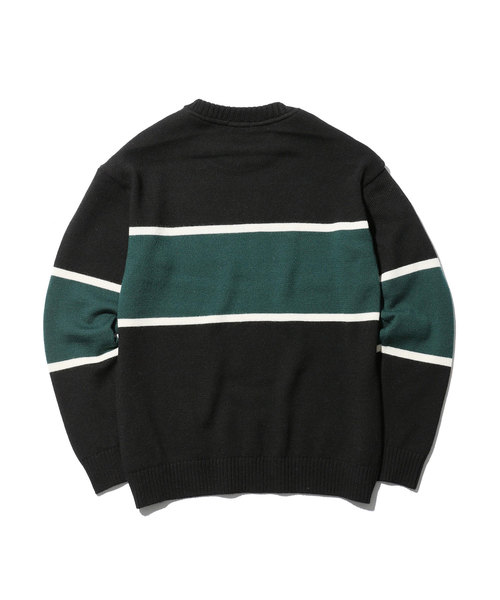 MR.OLIVE（ミスターオリーブ）の「7G SOFT WOOL KNIT / BIG SILHOUTTE RUGBY SWEATER（ニット/セーター・メンズ・ブラック/ネイビー/ブラウン・SMALL/MEDIUM/LARGE）」の5枚目の写真